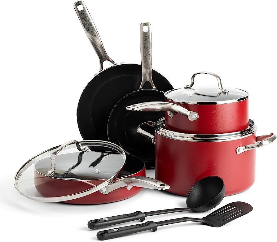 Kitchenaid Pots And Pans Set Red