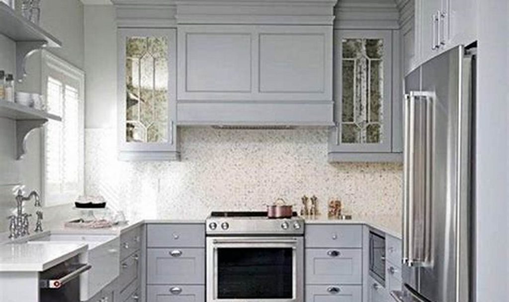 light gray kitchen cabinets