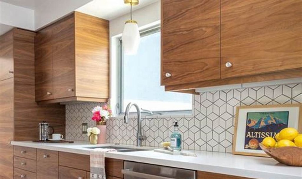 mid century modern kitchen cabinets