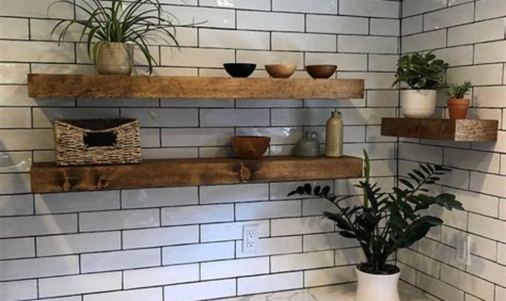 floating shelves for kitchen