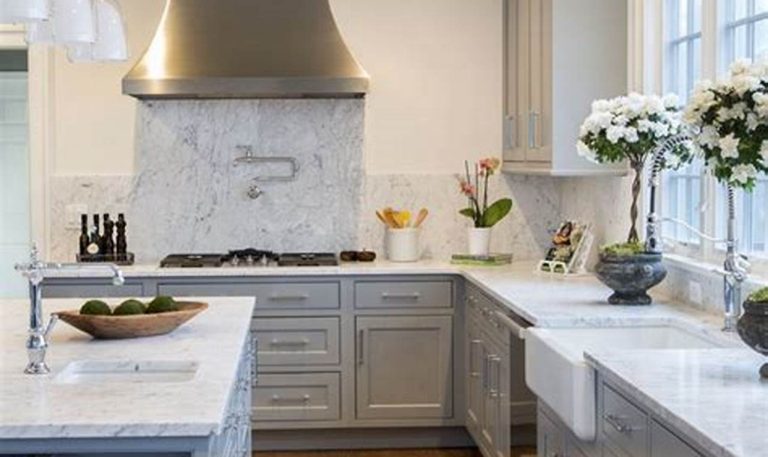 quartz backsplash kitchen