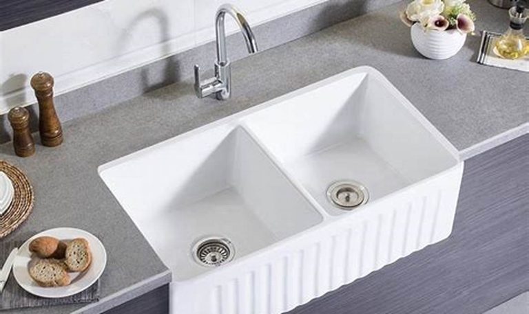 porcelain kitchen sink