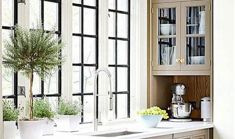 taupe color kitchen cabinets