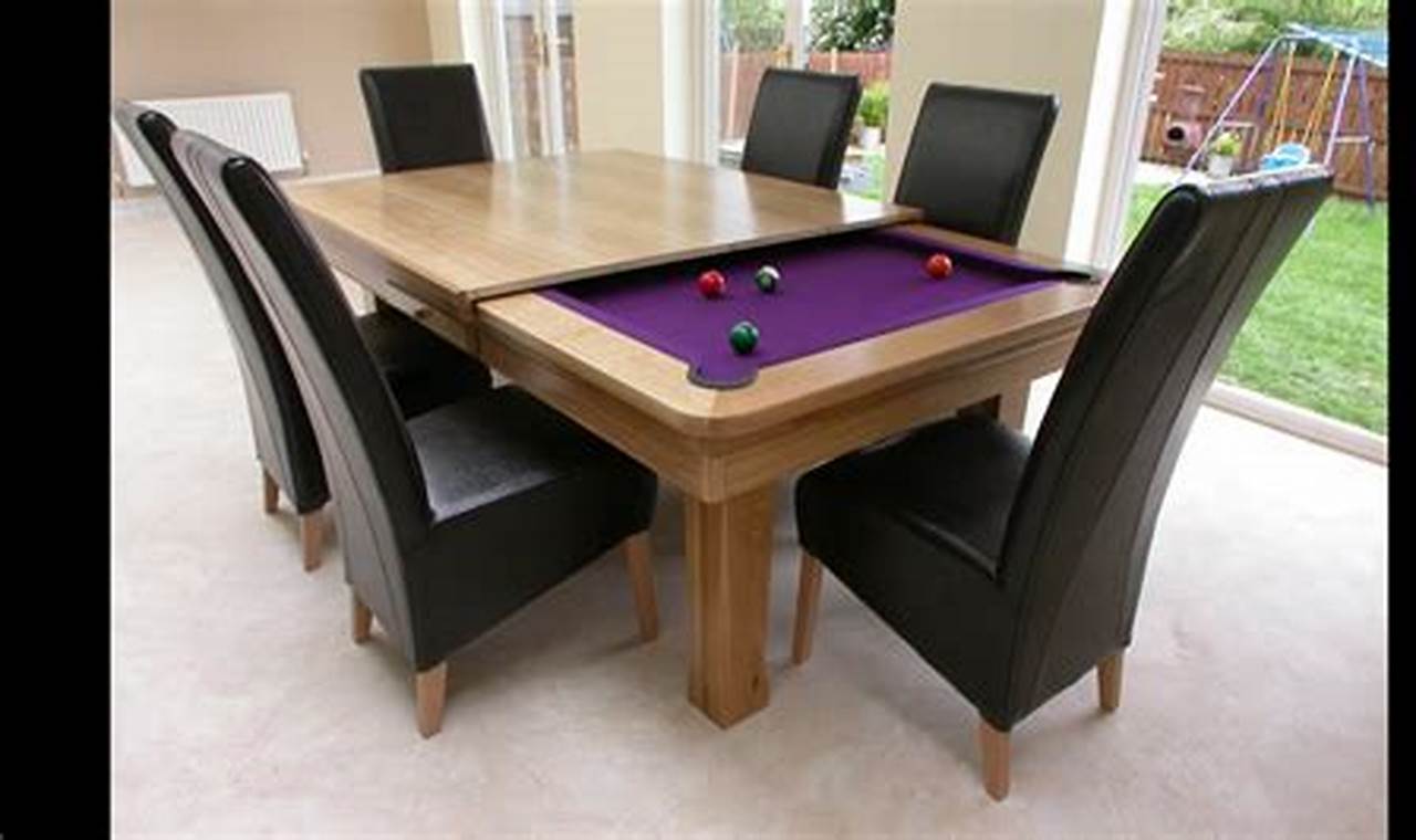 pool table kitchen table
