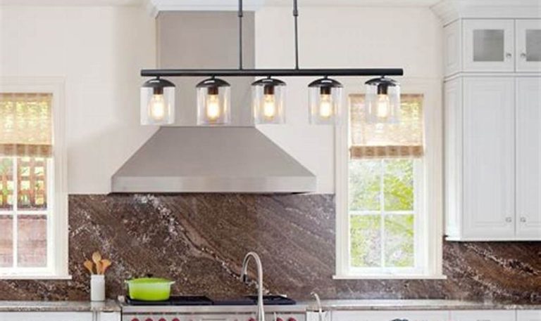 modern kitchen island lighting