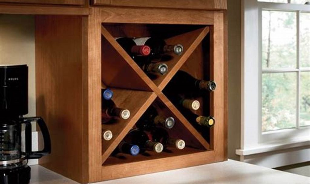 kitchen cabinet wine rack