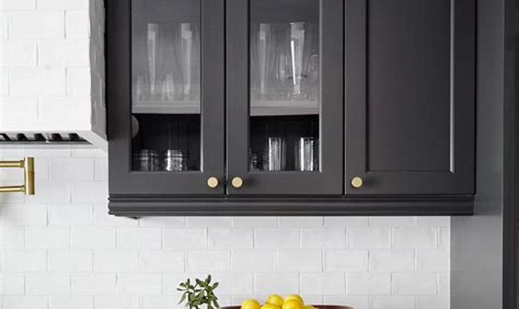 charcoal kitchen cabinets