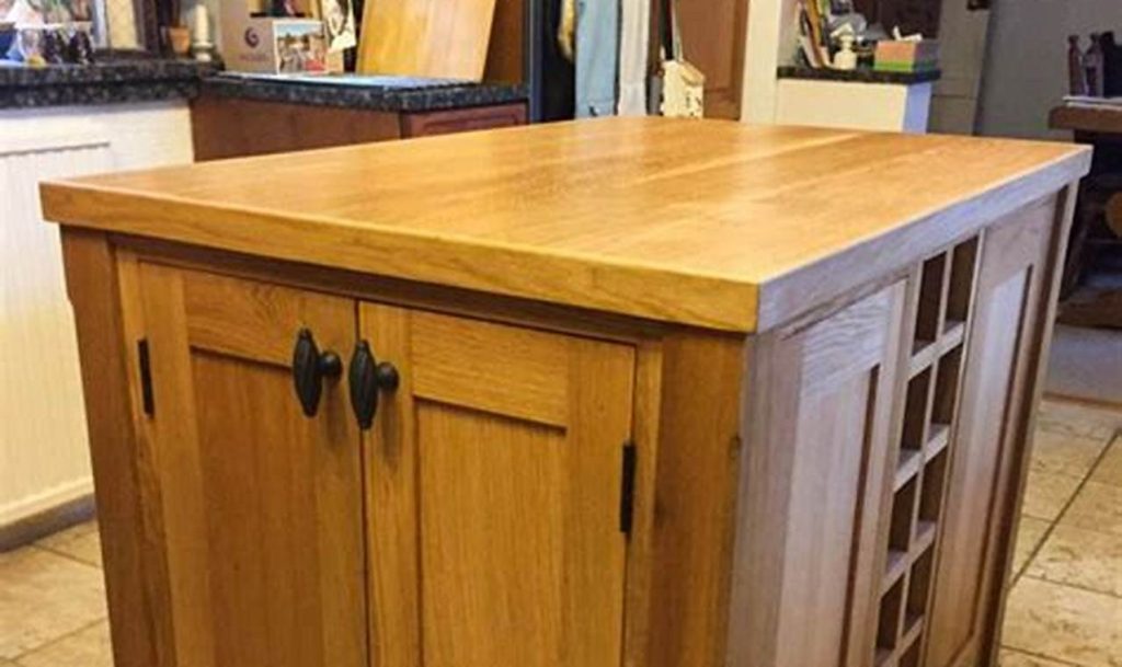 oak kitchen island