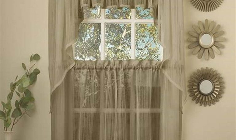 sheer kitchen curtains