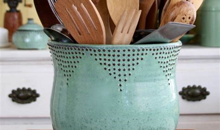 large kitchen utensil holder