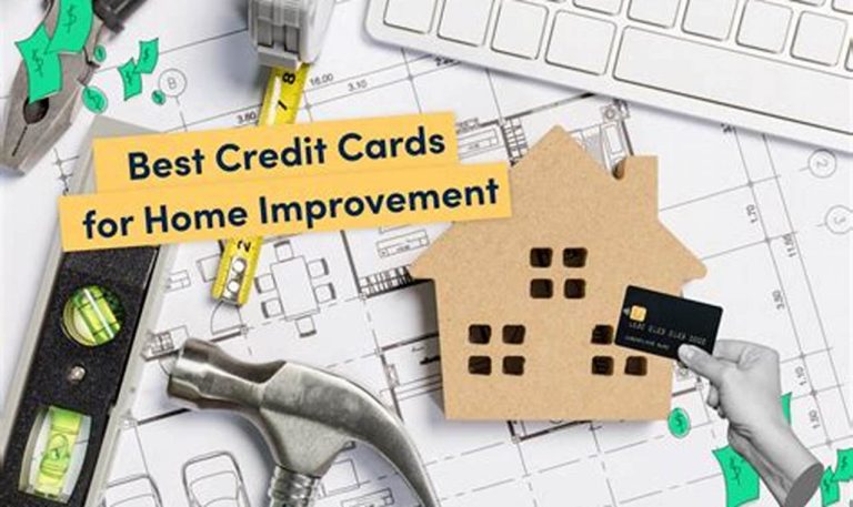 best credit card for home renovation