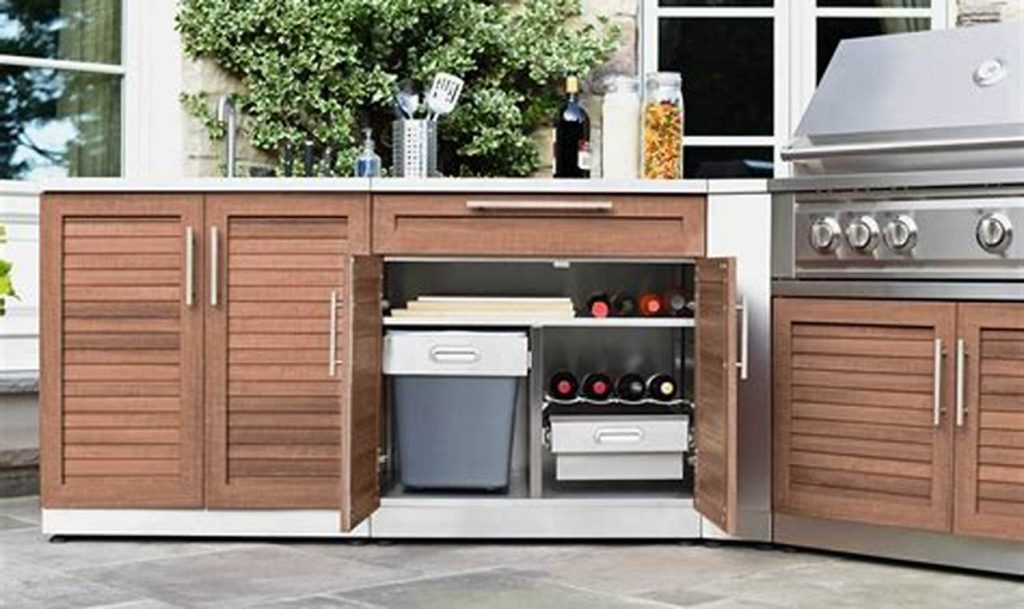 outdoor kitchen storage
