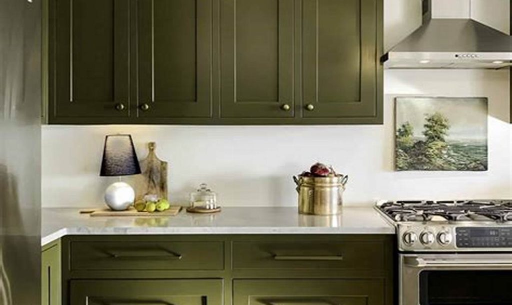 olive green kitchen