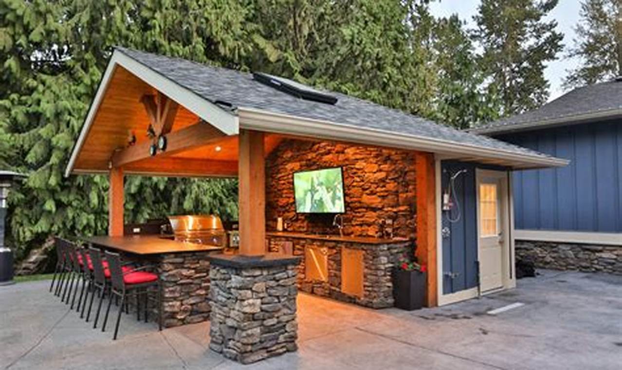 outdoor kitchen gazebo