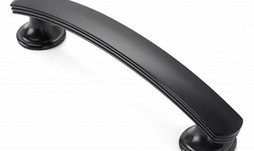 black kitchen handles