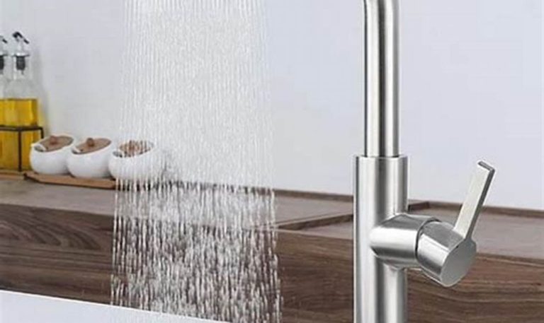 waterfall kitchen faucet