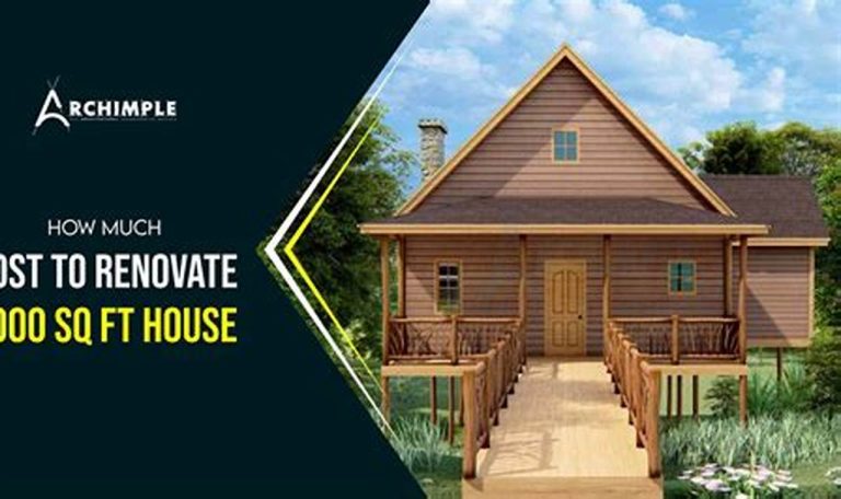cost to renovate 1000 sq ft house