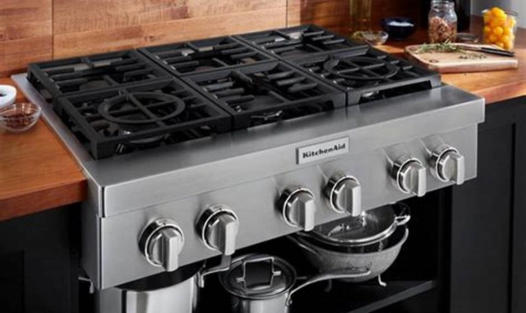 kitchen aid gas cook top