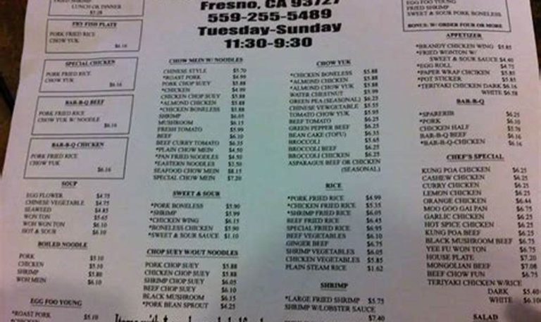 sunrise kitchen menu