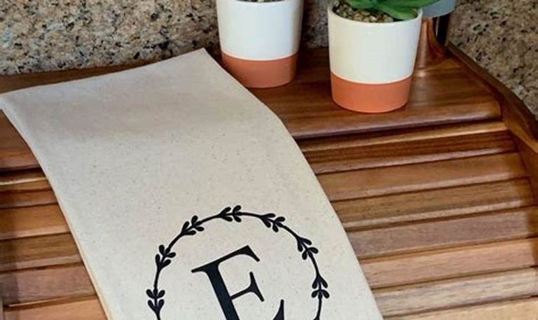 personalized kitchen towels