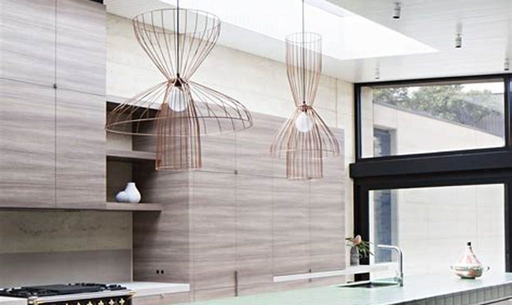 tiled kitchen island