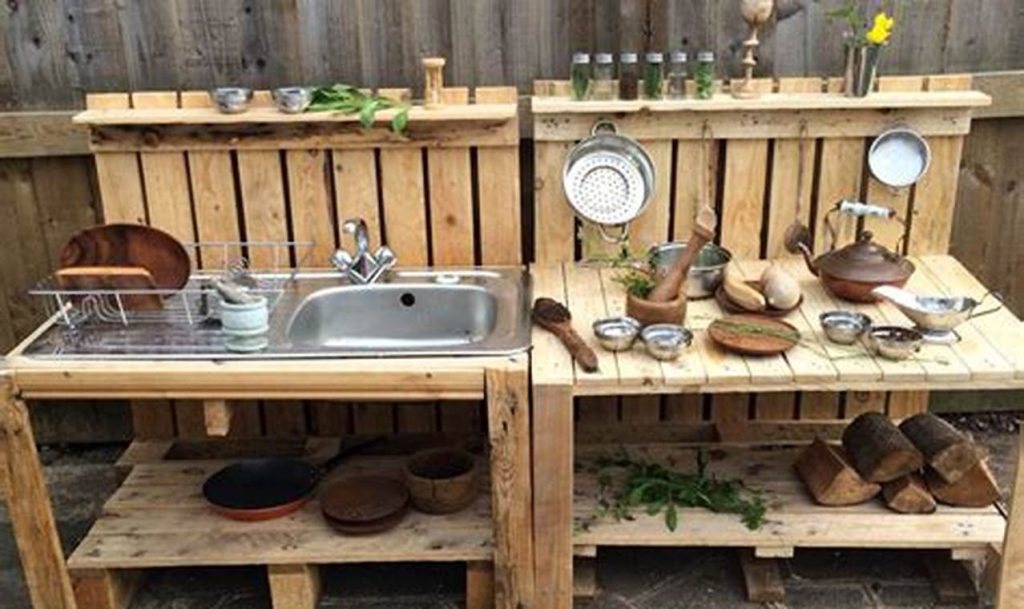outdoor mud kitchen
