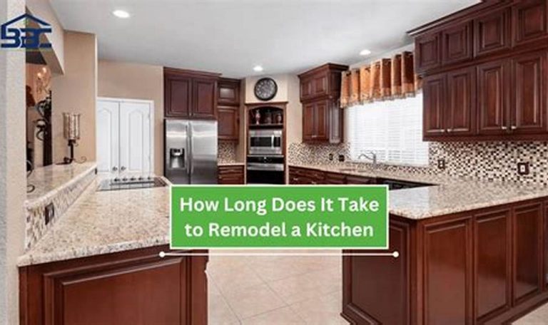 how long does it take to renovate a kitchen