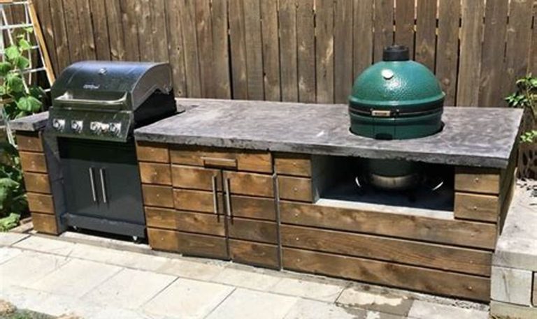 big green egg outdoor kitchen