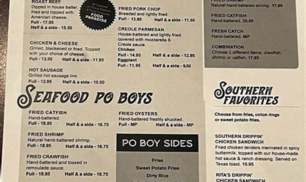 tibby's new orleans kitchen menu