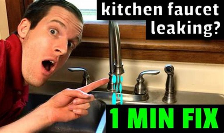 how to repair a leaking kitchen faucet