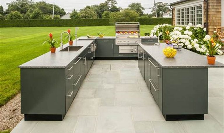 outdoor kitchen l shape