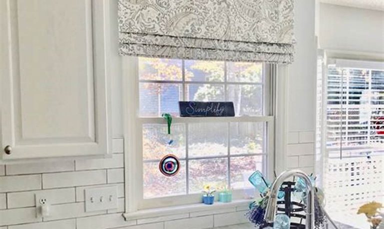 kitchen roman shades