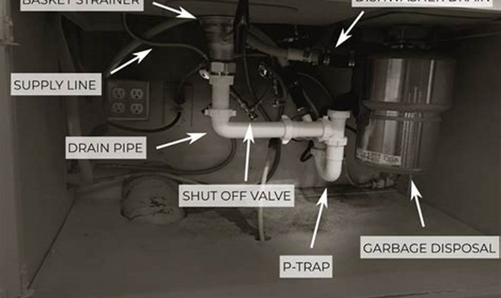 under kitchen sink leak