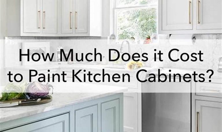 cost kitchen cabinet painting
