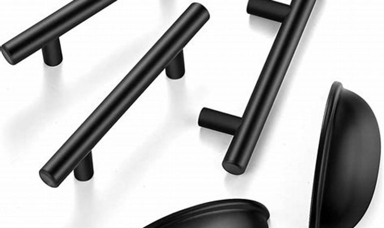 matte black kitchen hardware