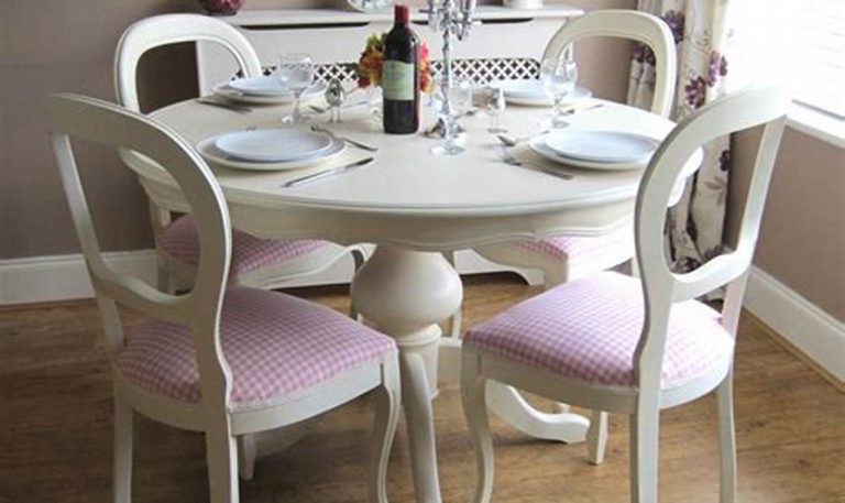 white round kitchen table