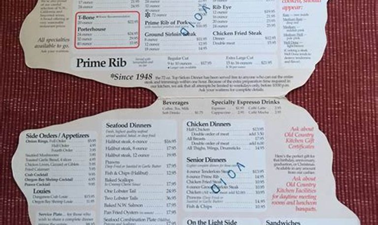 sayler's old country kitchen menu