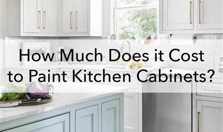 how much does it cost to paint a kitchen cabinet