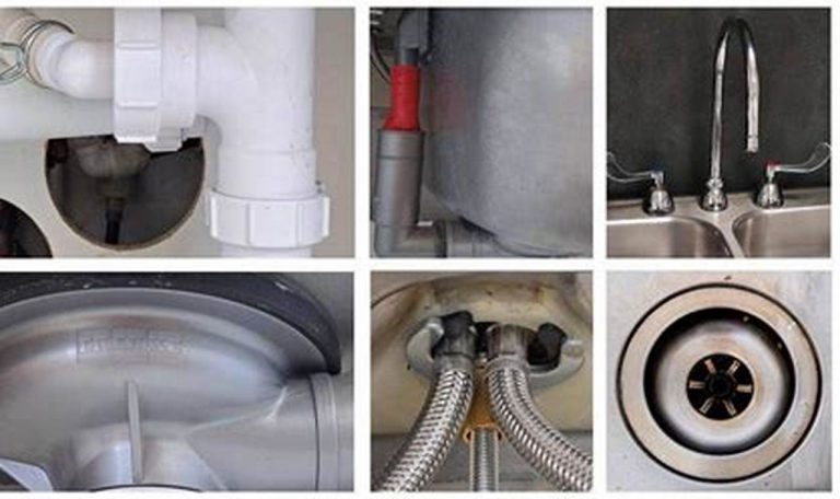 leak under sink in kitchen