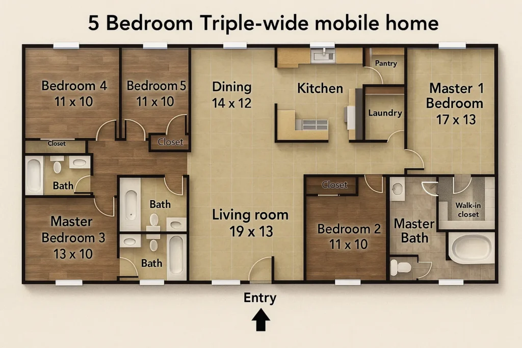 5 Bedroom Mobile Home