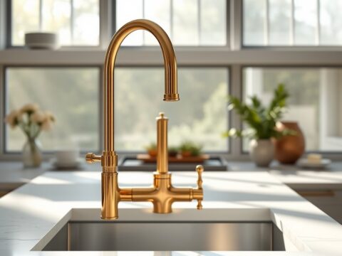 Brass Kitchen Faucets