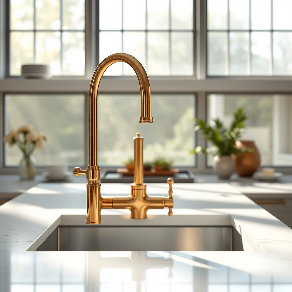Brass Kitchen Faucets