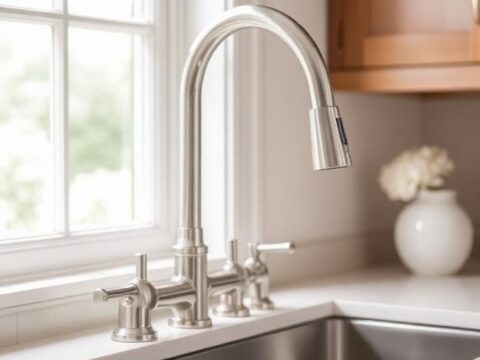 3 hole kitchen faucet