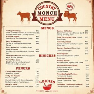 Country Kitchen Menu