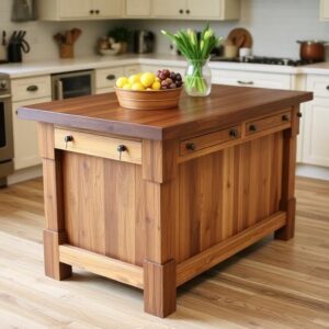 Rustic Kitchen Island
