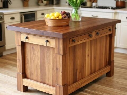 Rustic Kitchen Island